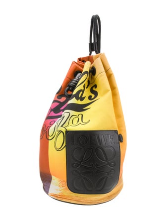 Loewe Paula's Ibiza Canvas Bucket Bag