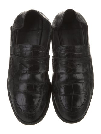 Loewe Embossed Leather Mules