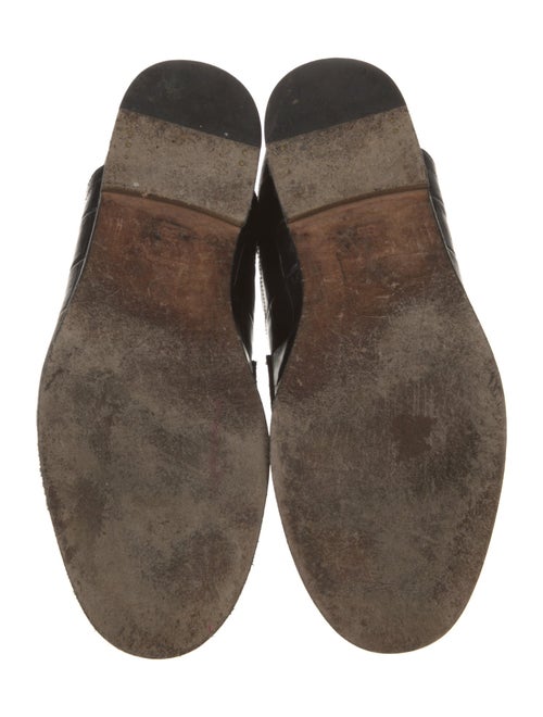Loewe Embossed Leather Mules