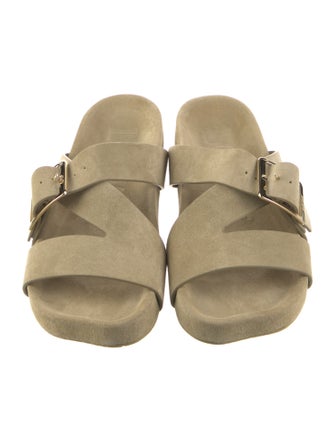 Loewe Suede Slides