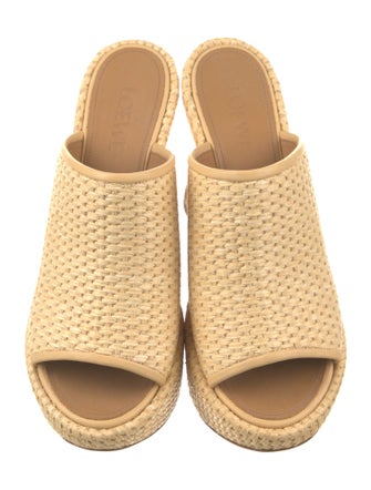 Loewe Raffia Slides
