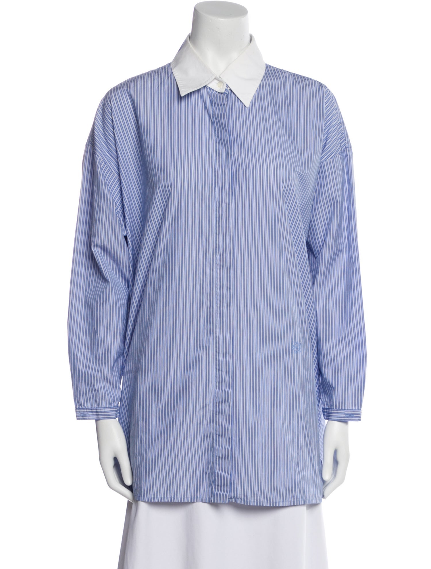 Loewe Striped Long Sleeve Button-Up Top