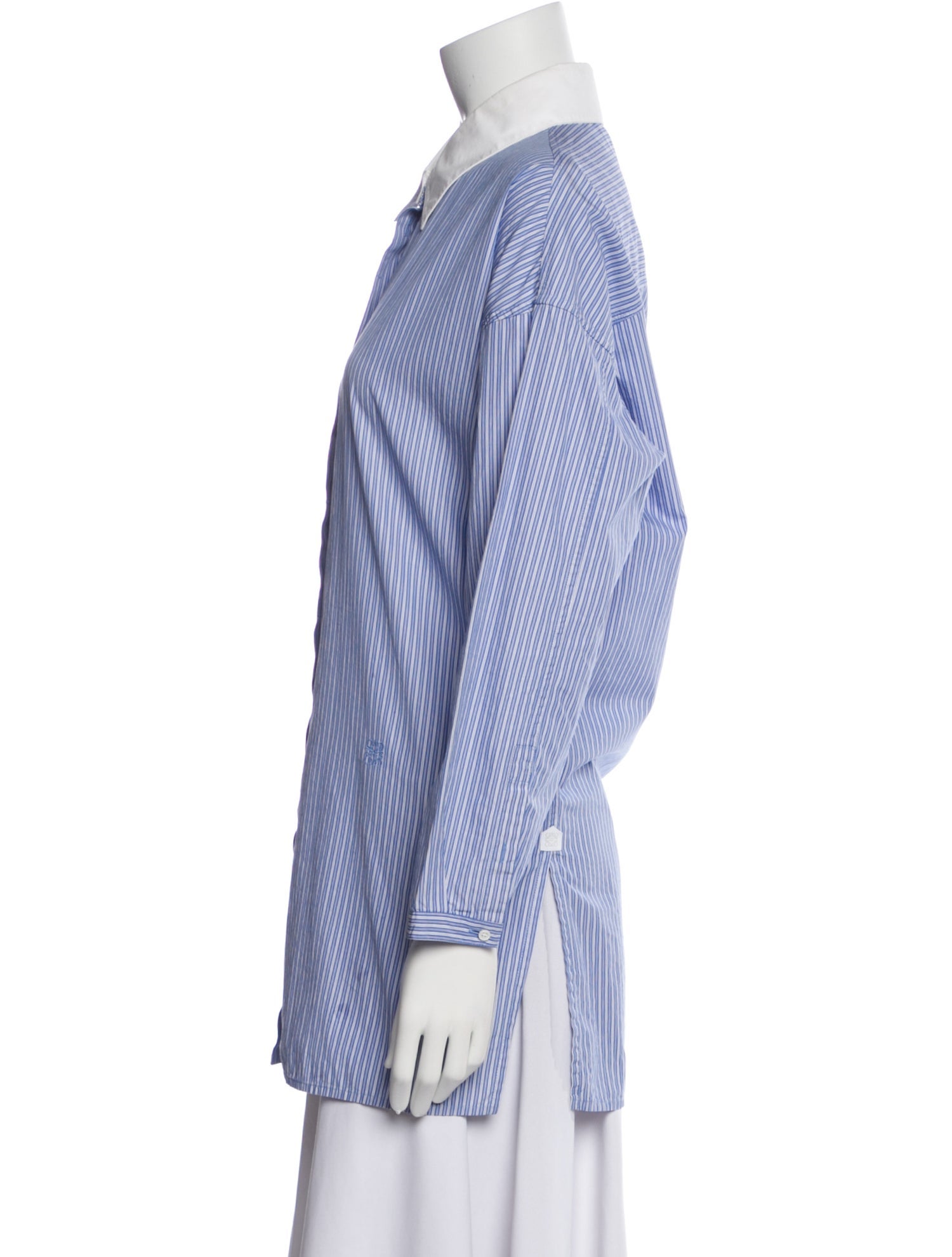 Loewe Striped Long Sleeve Button-Up Top