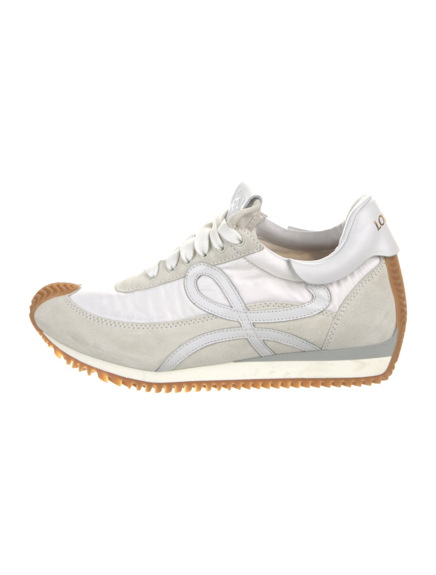 Loewe Suede Leather Trim Embellishment Sneakers