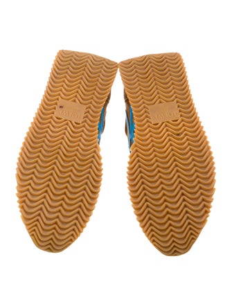 Loewe Suede Camouflage Print Sneakers