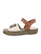 Loewe Canvas Colorblock Pattern Espadrilles