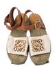 Loewe Canvas Colorblock Pattern Espadrilles
