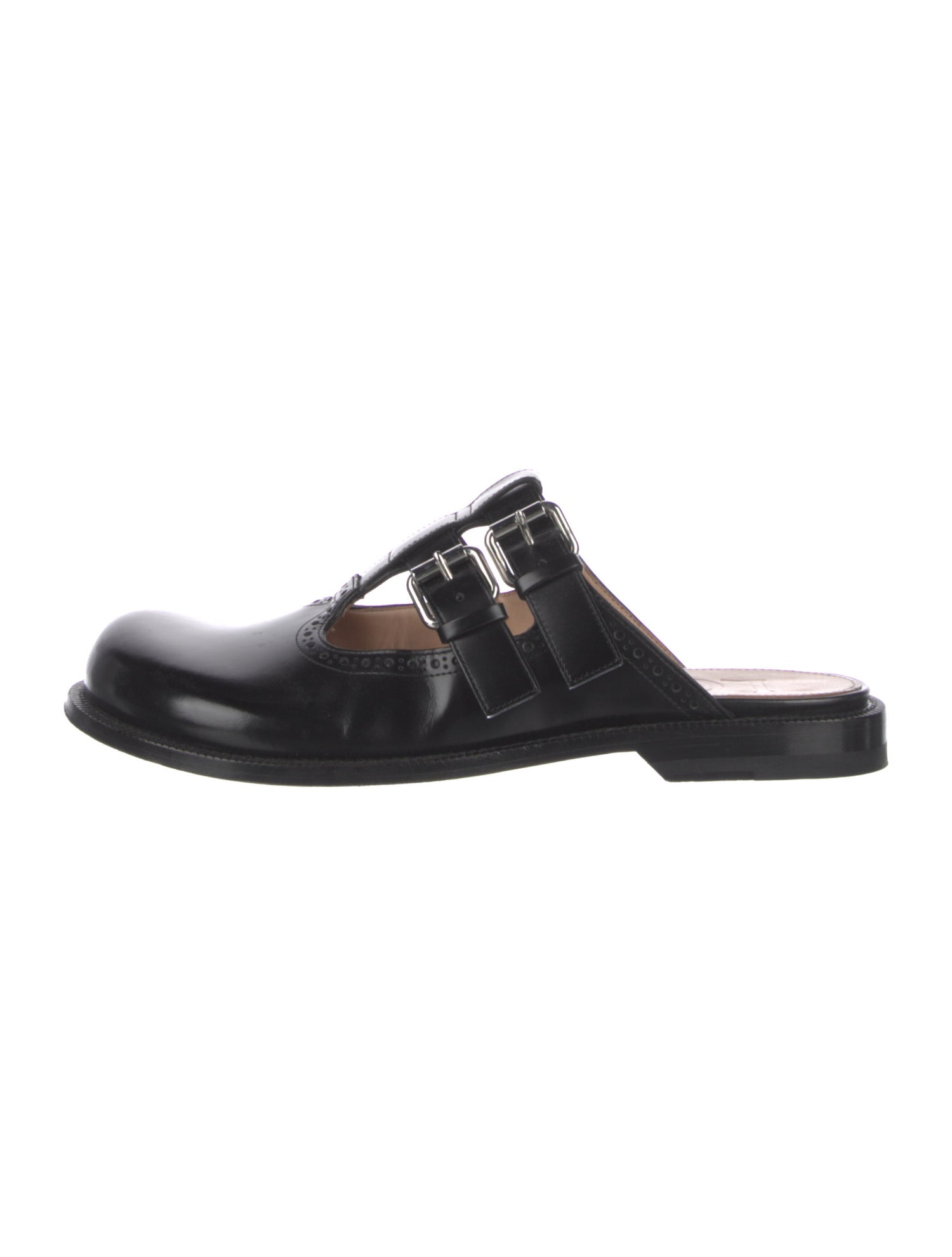 Loewe Leather Lasercut Accents Mules
