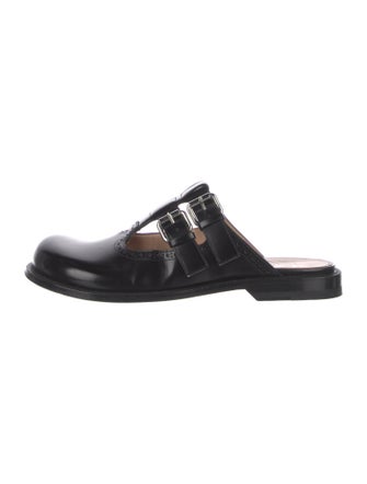 Loewe Leather Lasercut Accents Mules