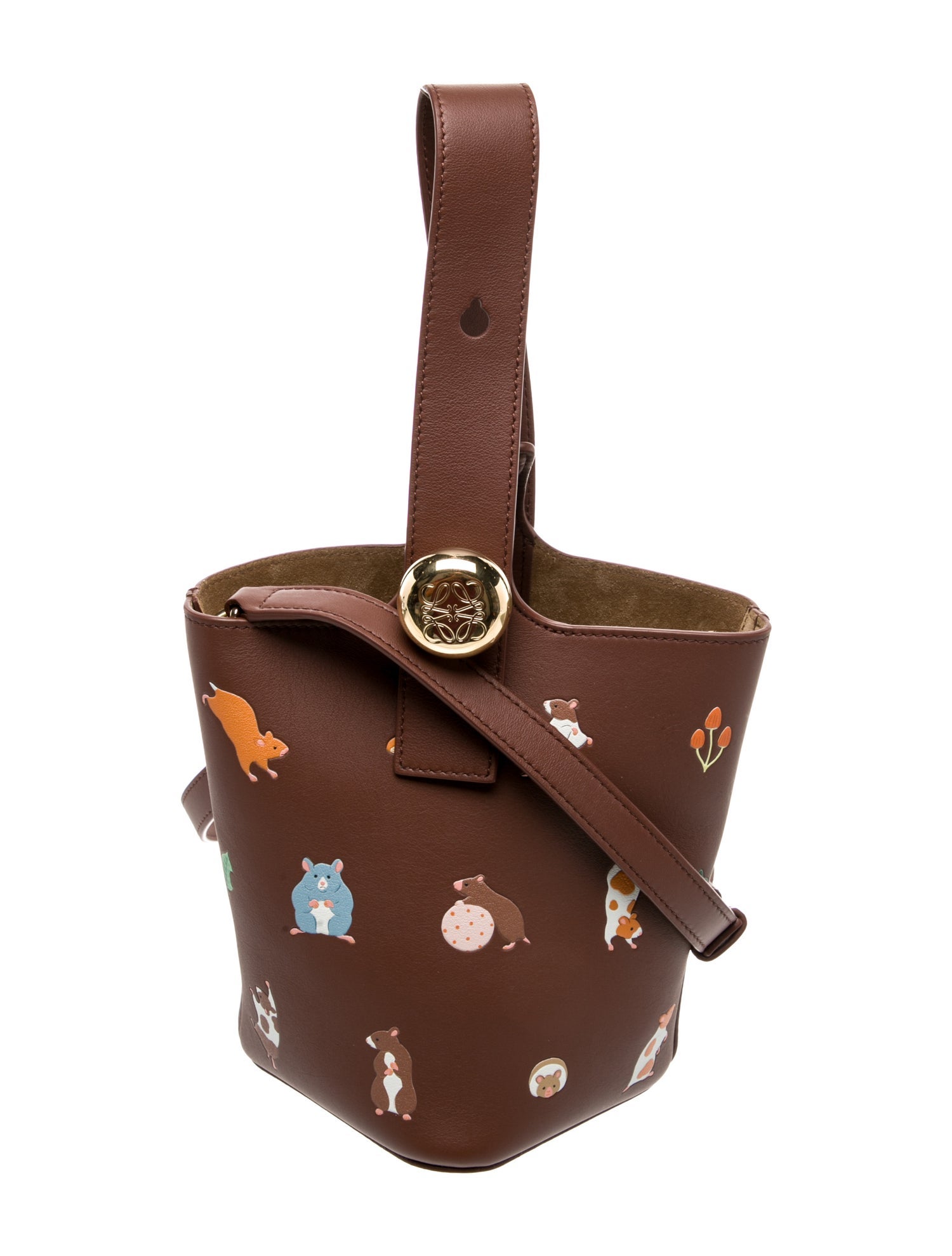 Loewe x Suna Fujita Leather Hamster Pebble Mini 2024