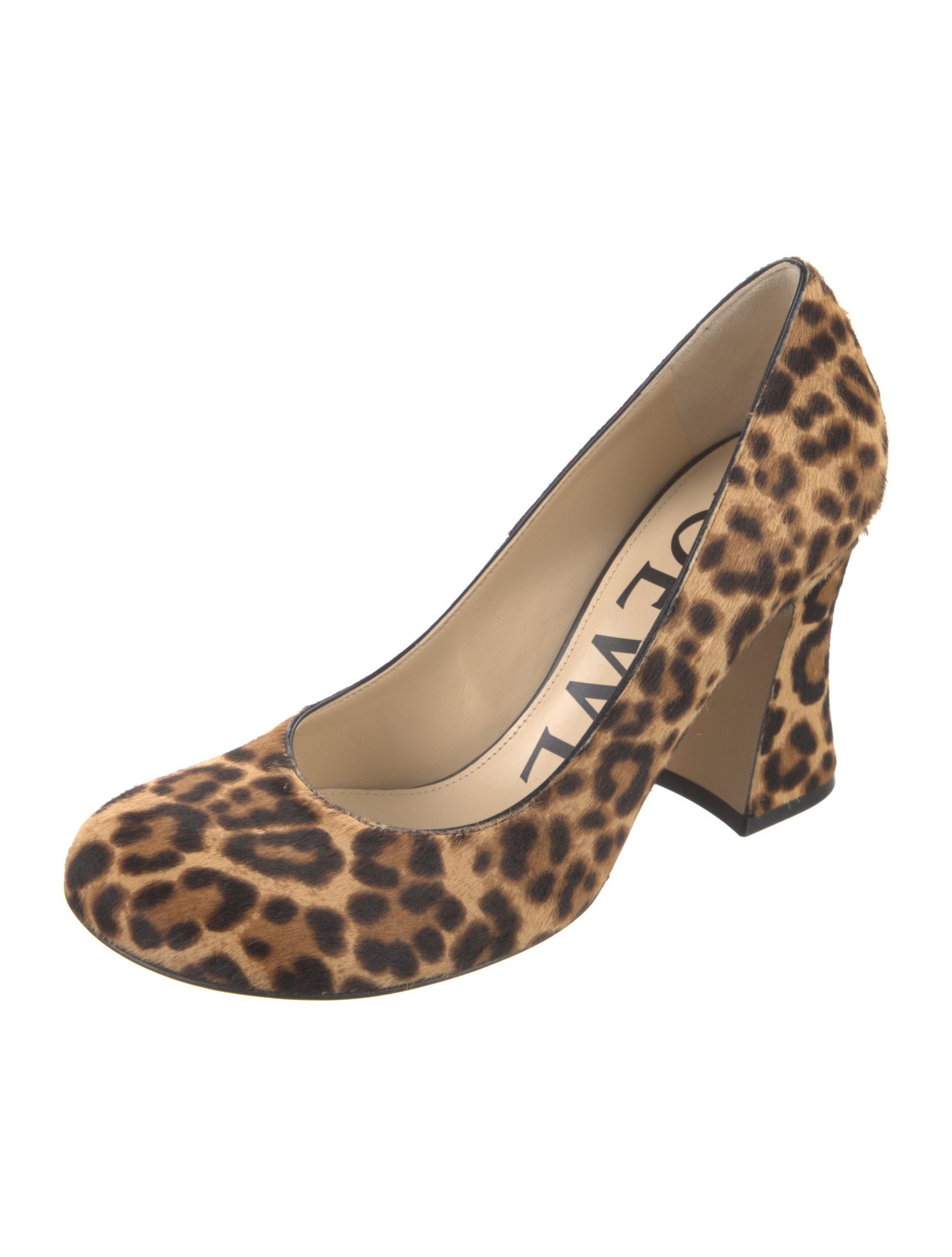 Loewe Fur Animal Print Pumps