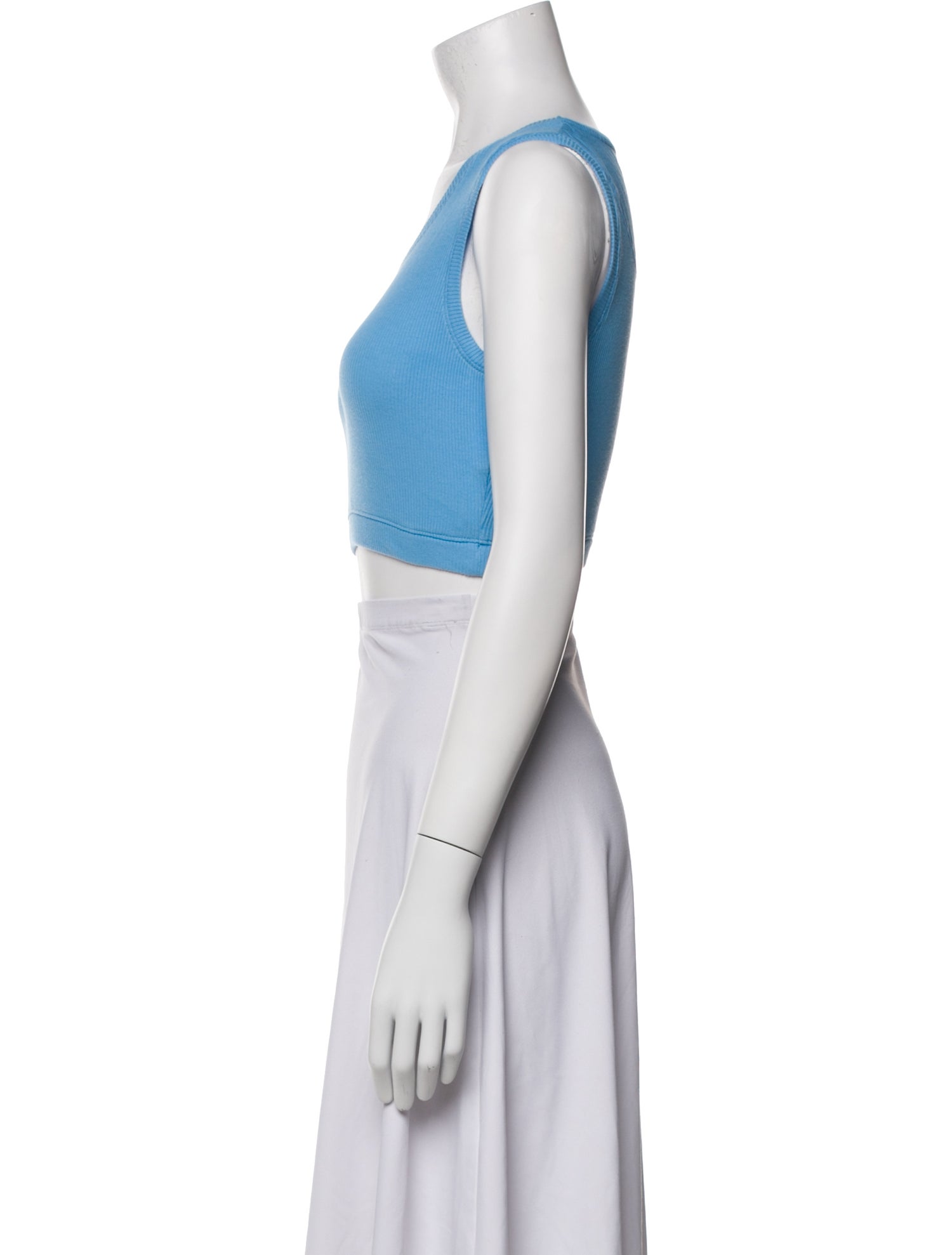 Loewe Scoop Neck Sleeveless Crop Top