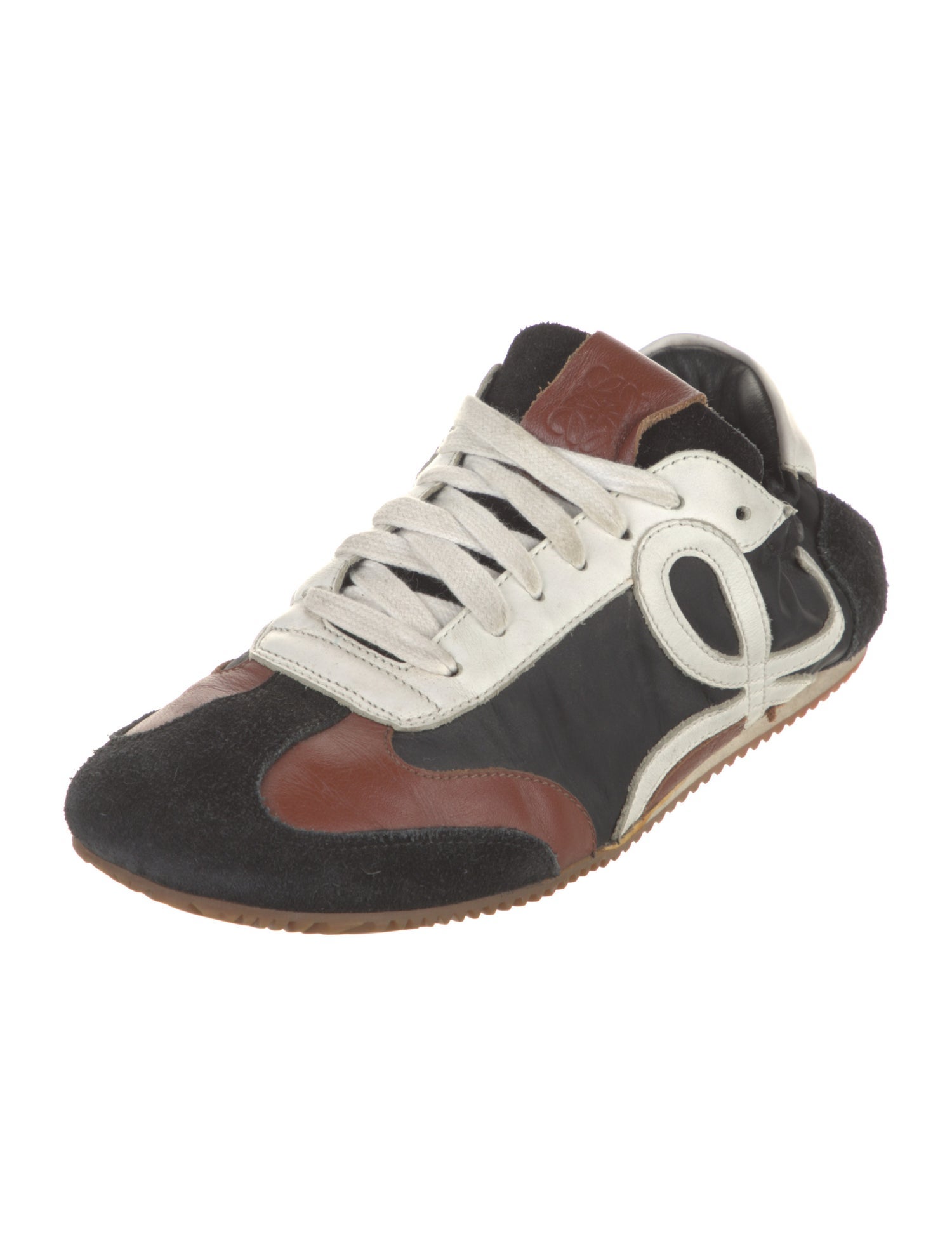 Loewe Leather Printed Athletic Sneakers