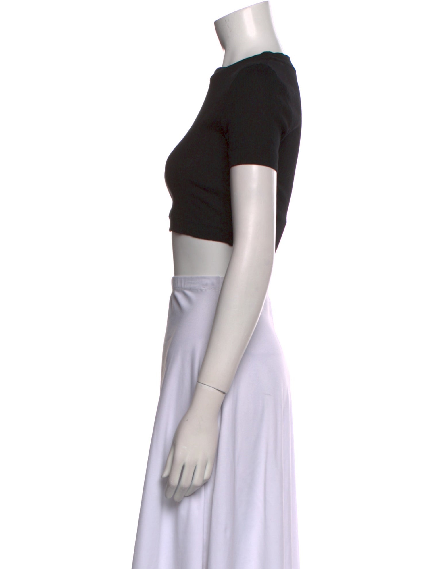 Loewe Crew Neck Short Sleeve Crop Top