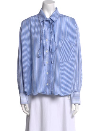 Loewe 2020 Striped Button-Up Top