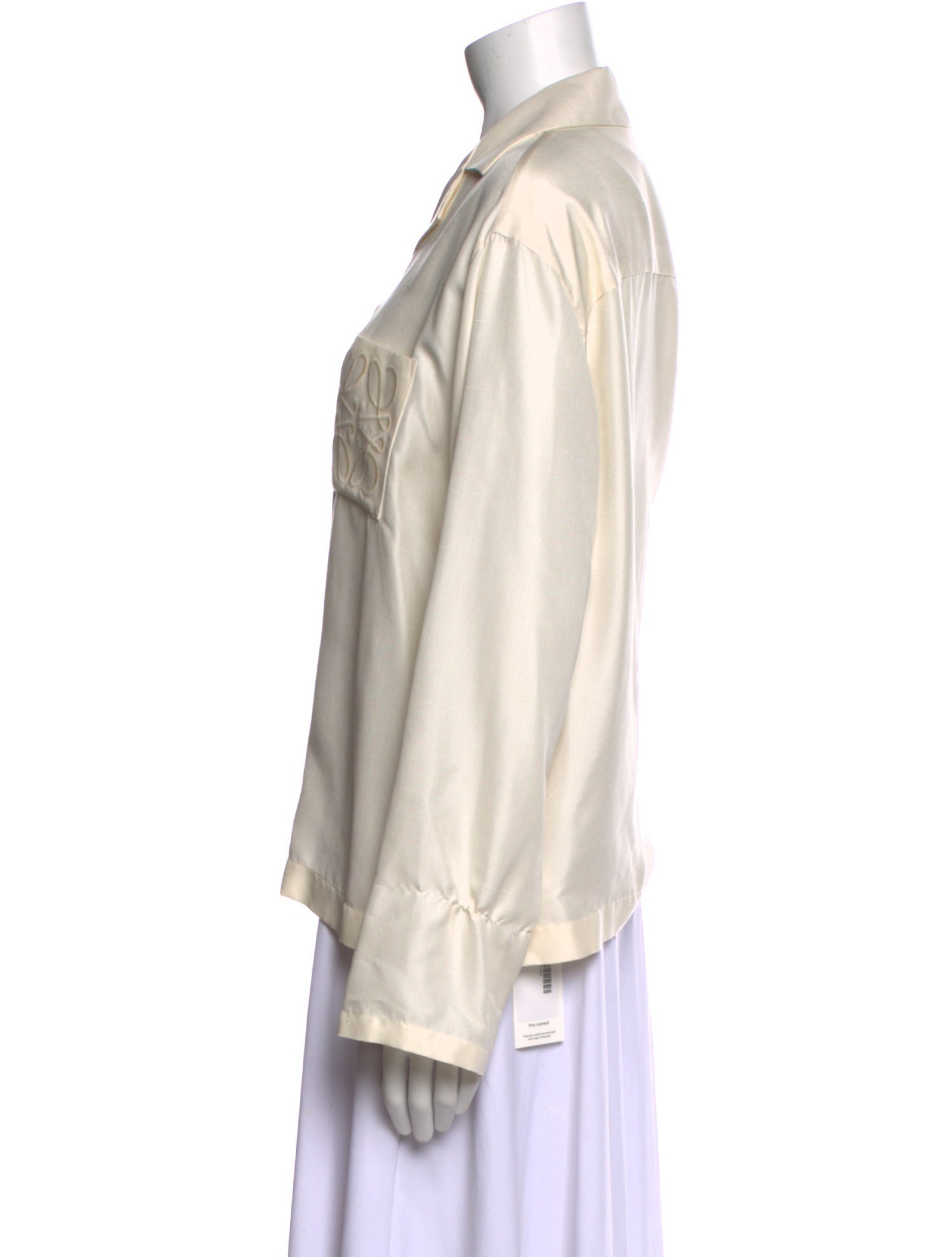 Loewe Silk Cowl Neck Blouse