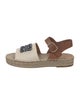 Loewe Canvas Colorblock Pattern Espadrilles