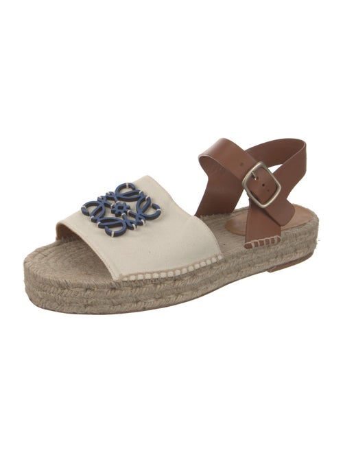 Loewe Canvas Colorblock Pattern Espadrilles