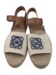 Loewe Canvas Colorblock Pattern Espadrilles