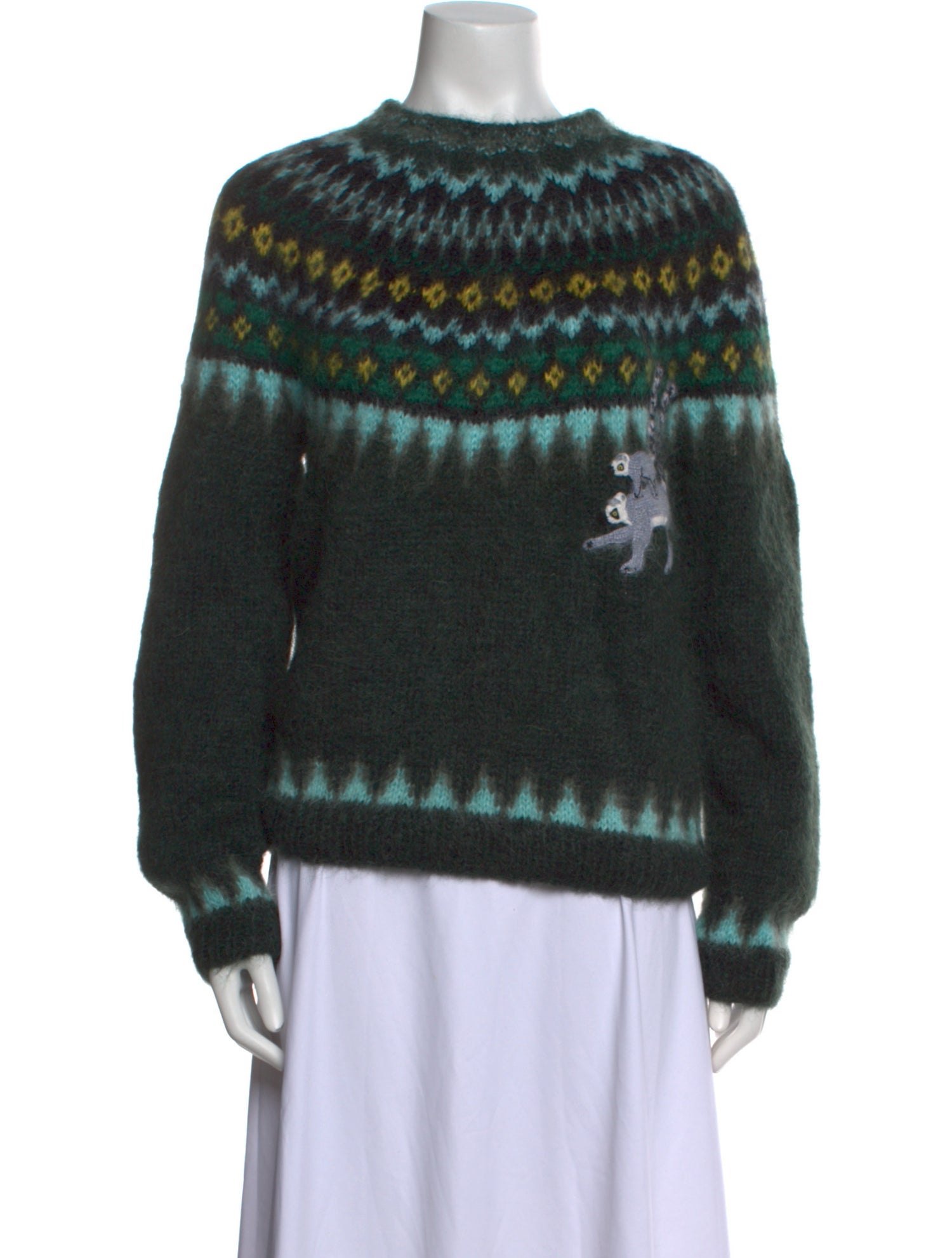 Loewe Mohair Printed Sweater w/ Tags