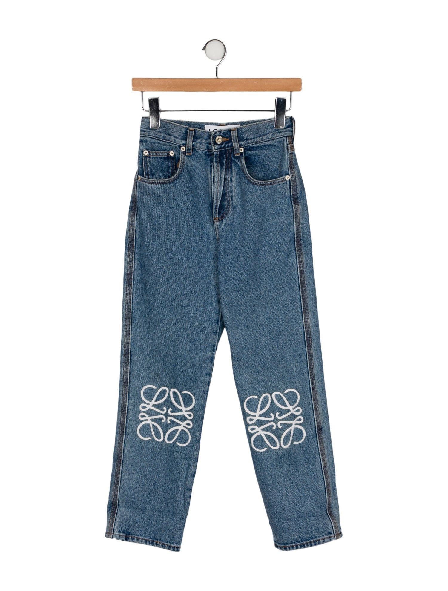 Loewe High-Rise Straight Leg Jeans