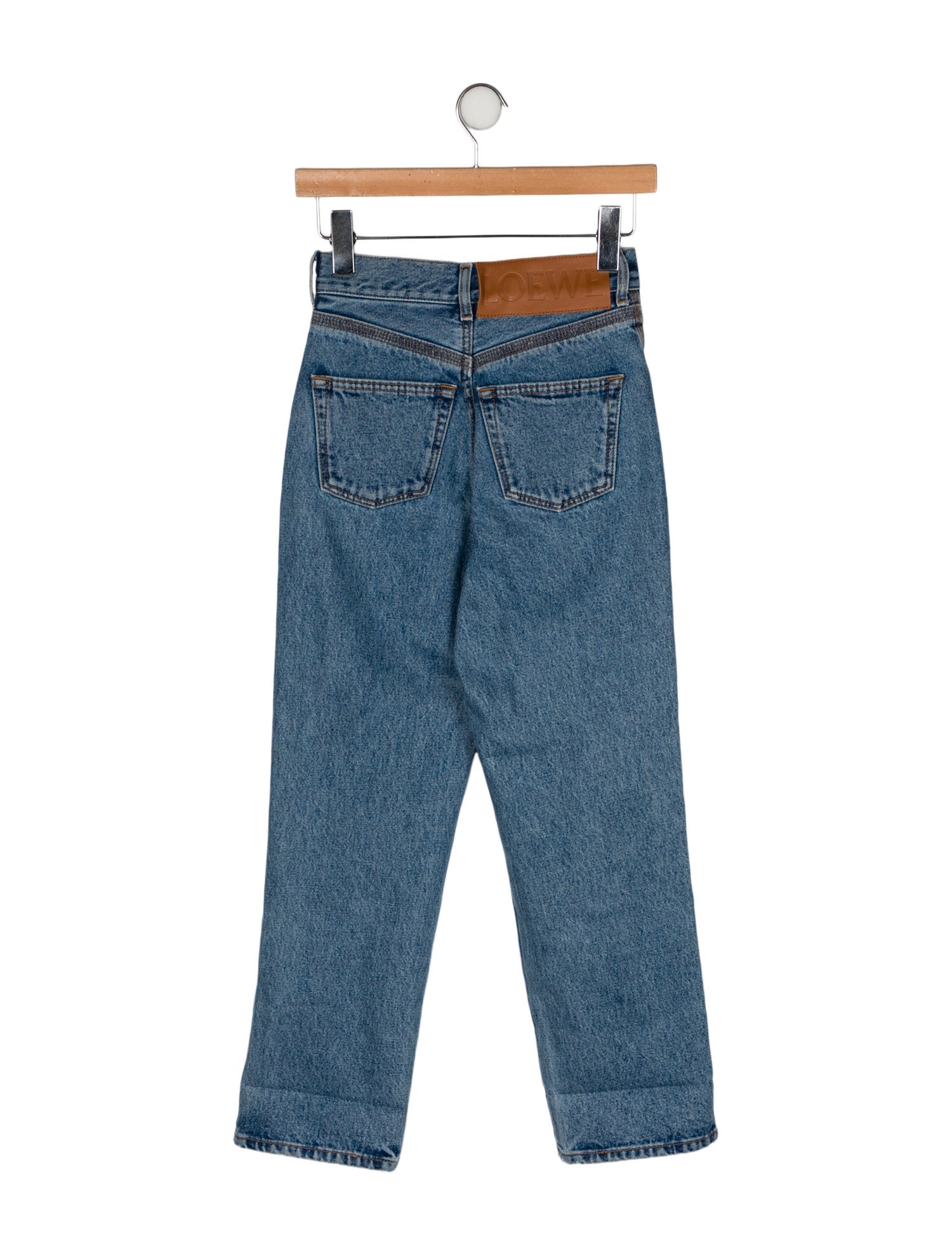 Loewe High-Rise Straight Leg Jeans