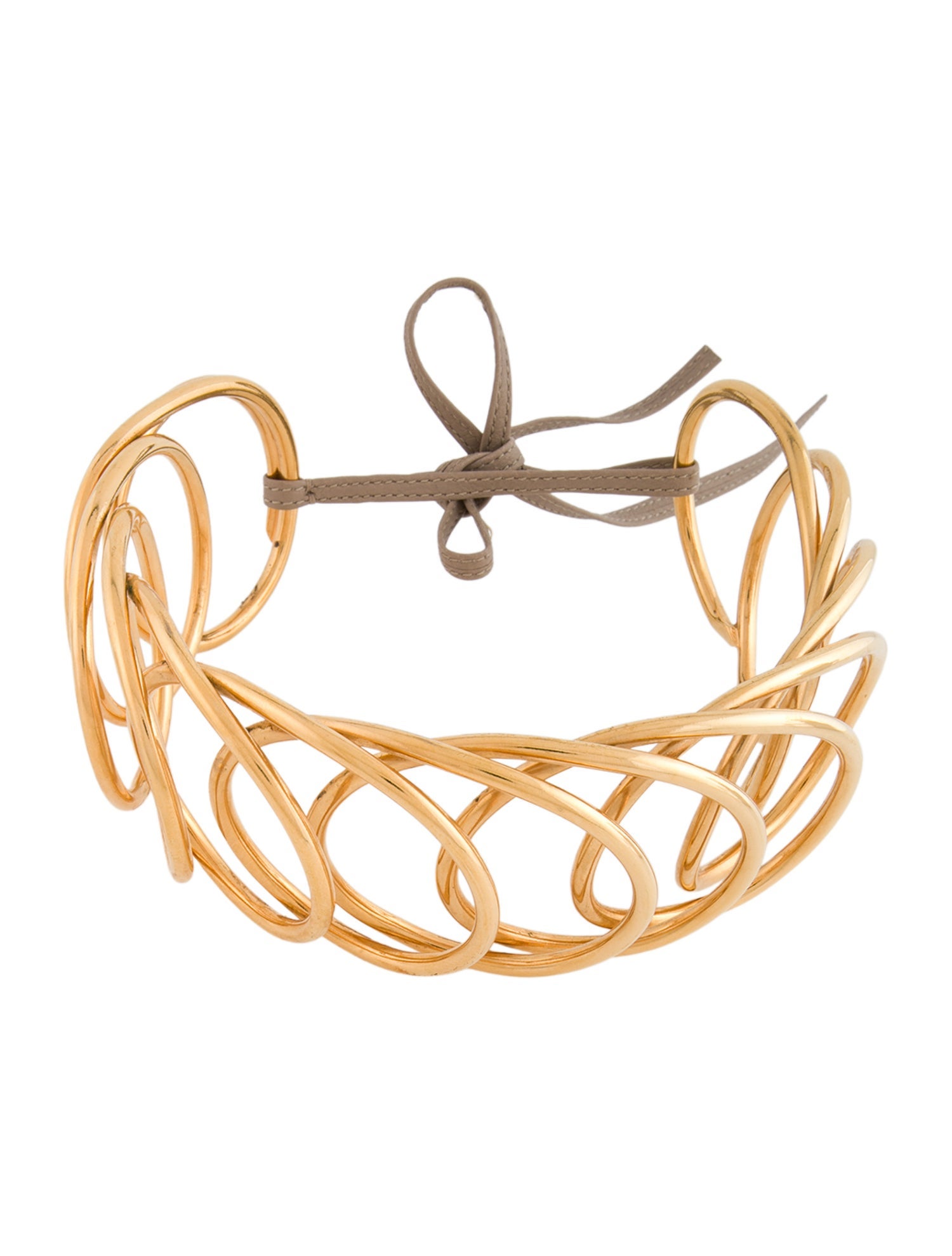 Loewe Leather Wire Choker Necklace
