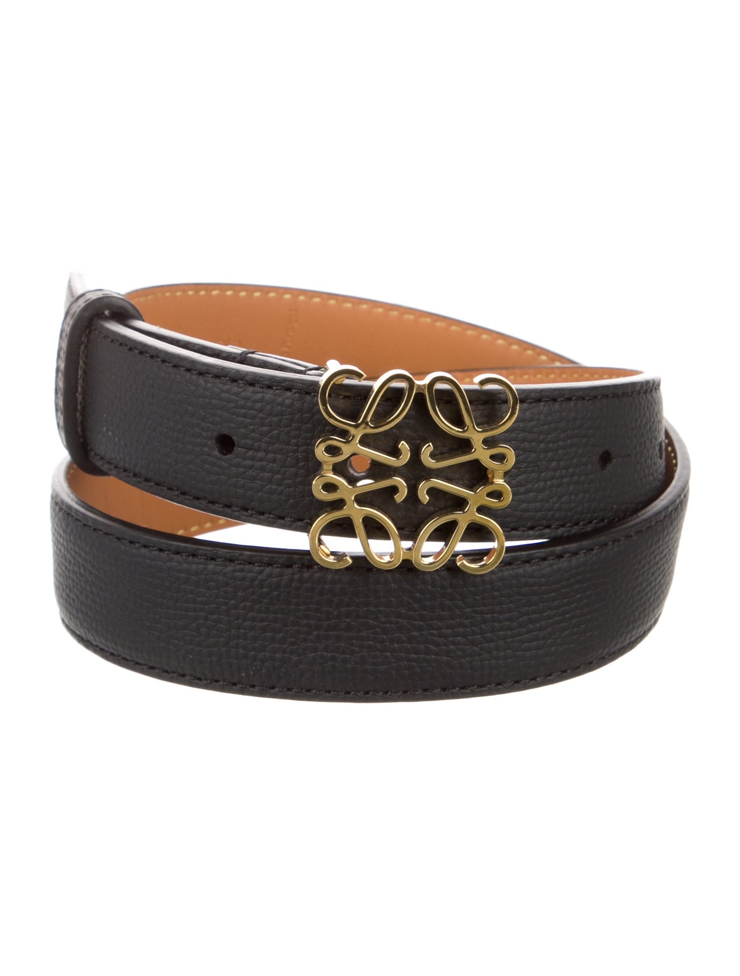 Loewe Signature Logo Leather Belt