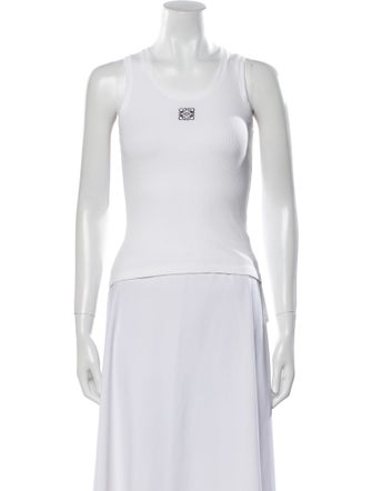 Loewe Graphic Print Scoop Neck Top