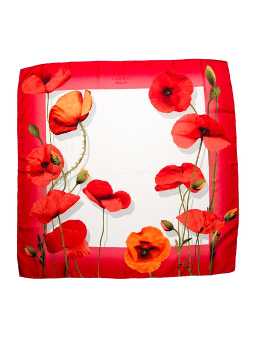 Loewe Cashmere Floral Print Scarf