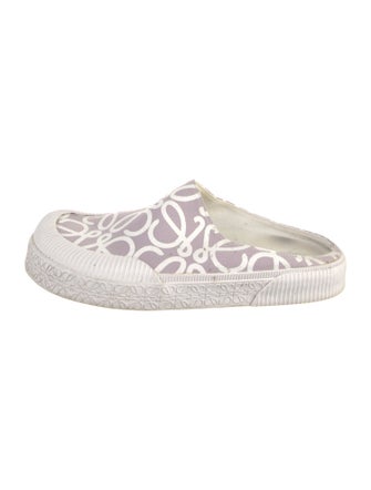 Loewe Canvas Printed Mules