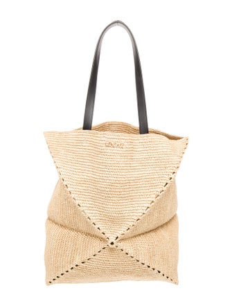 Loewe Raffia Puzzle Fold XL