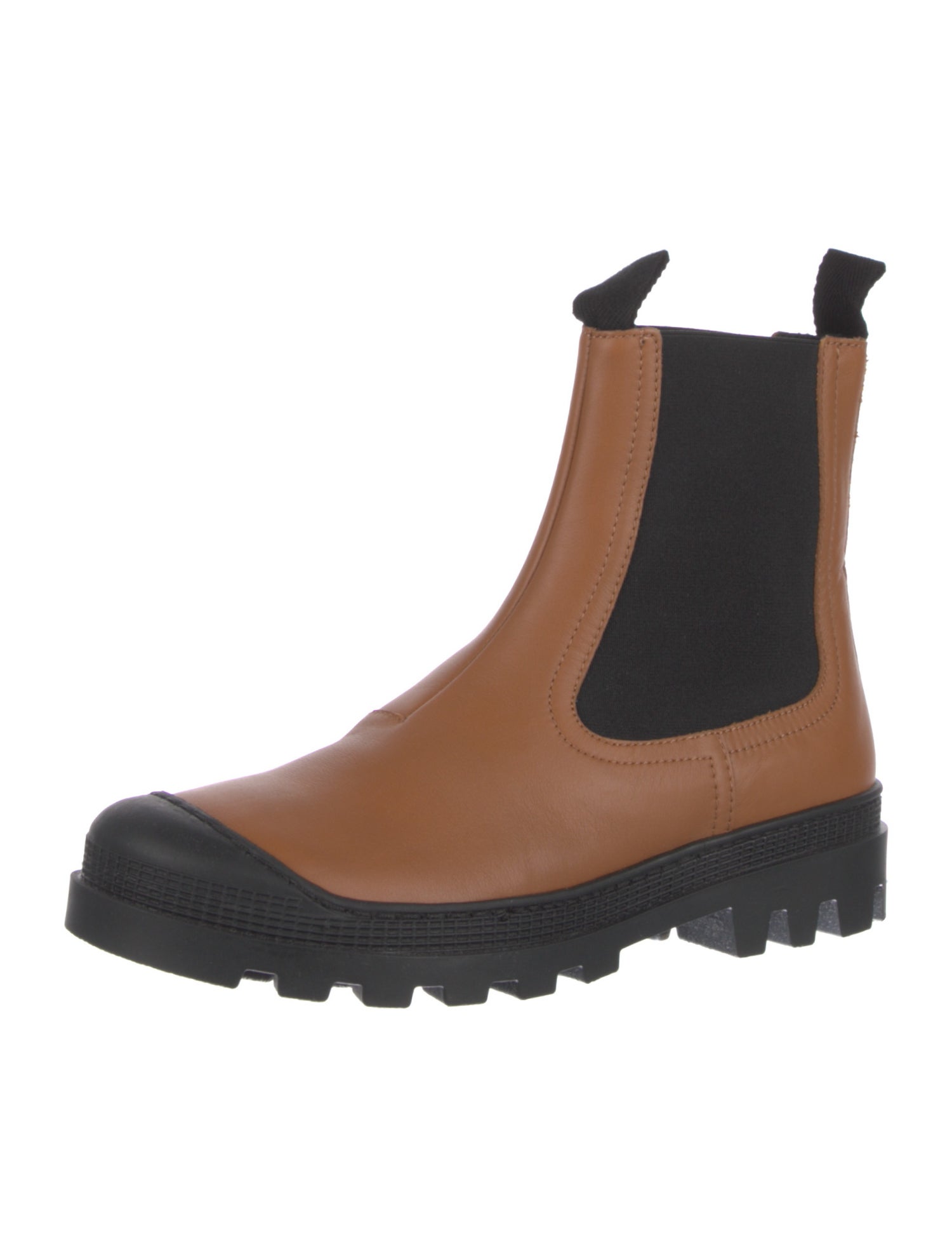 Loewe Leather Grosgrain Trim Chelsea Boots