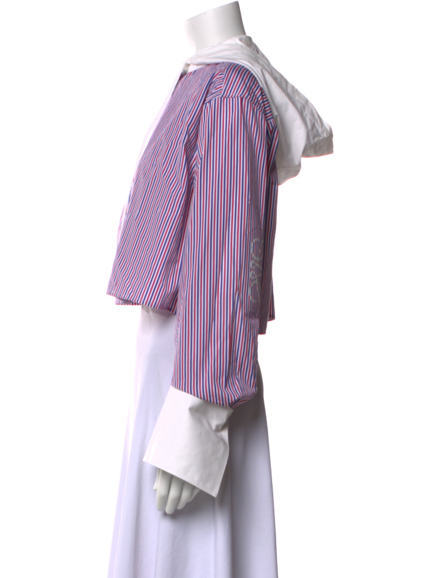 Loewe Striped Crew Neck Crop Top