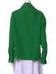 Loewe Silk Long Sleeve Button-Up Top