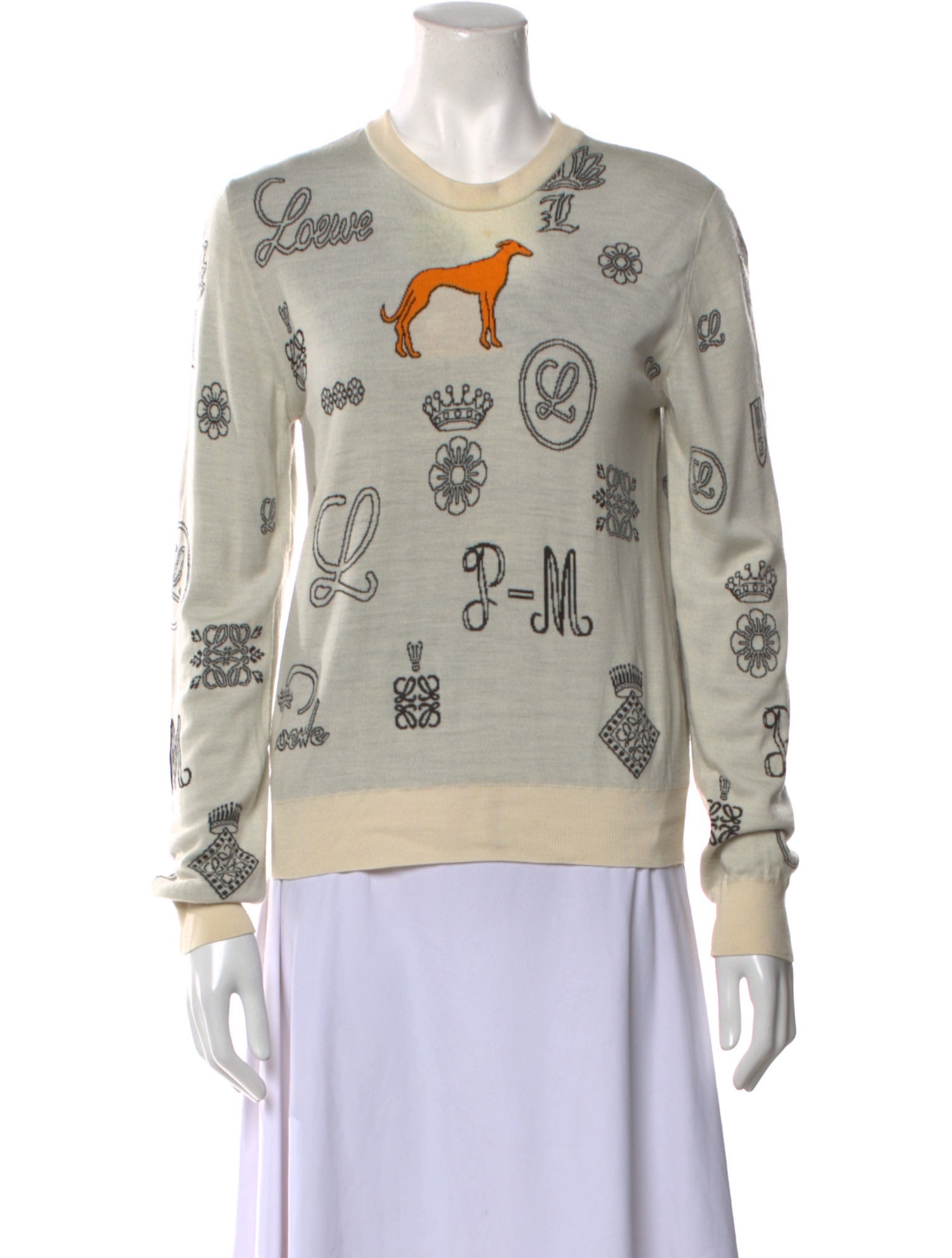 Loewe Printed Crew Neck Sweater