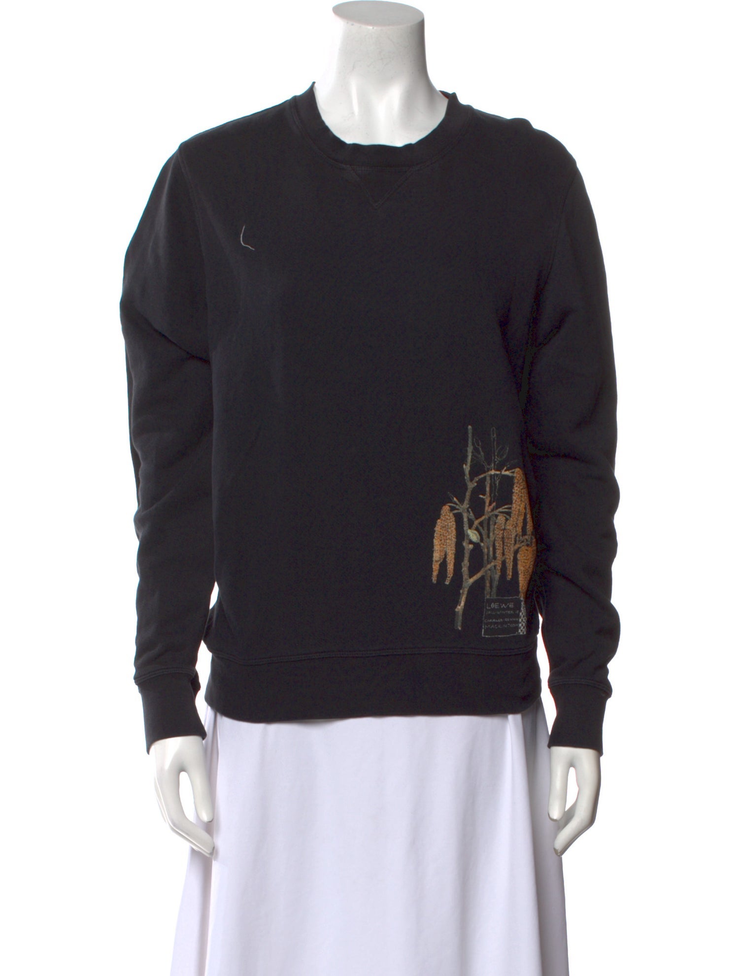 Loewe Crew Neck Long Sleeve Sweatshirt