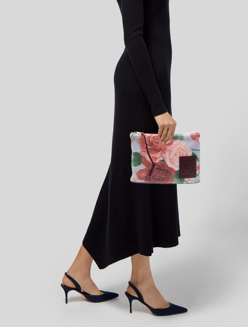 Loewe Paula's Ibiza Canvas Clutch 2023