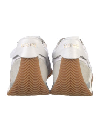 Loewe Suede Colorblock Pattern Sneakers