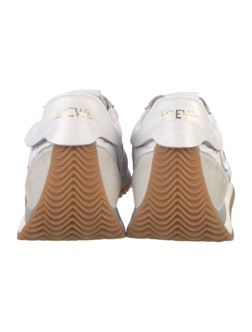 Loewe Suede Colorblock Pattern Sneakers