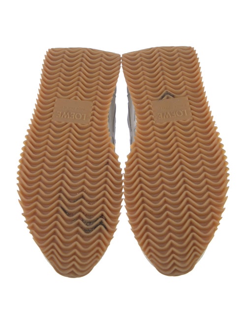 Loewe Suede Colorblock Pattern Sneakers