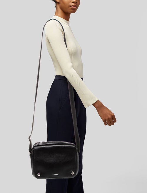 Loewe XS Leather Pebble Messenger Bag