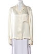 Loewe Silk Long Sleeve Button-Up Top