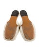 Loewe Shearling Leather Trim Embellishment Mules