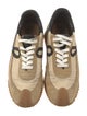 Loewe Suede Colorblock Pattern Sneakers