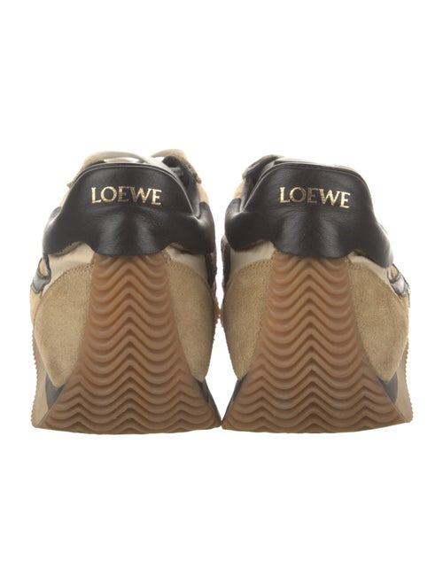 Loewe Suede Colorblock Pattern Sneakers