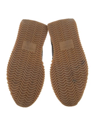 Loewe Suede Colorblock Pattern Sneakers