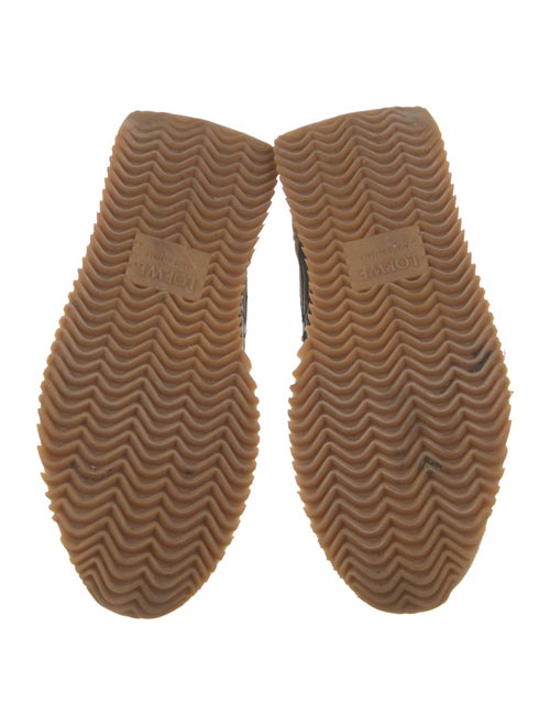 Loewe Suede Colorblock Pattern Sneakers