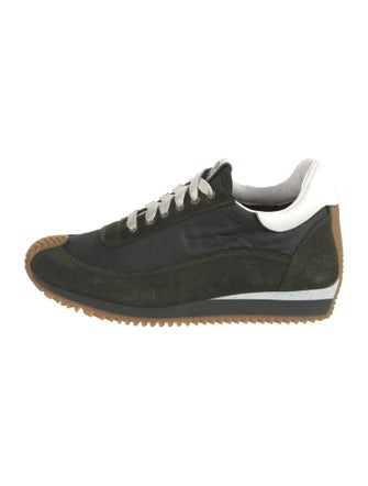 Loewe Suede Leather Trim Embellishment Sneakers