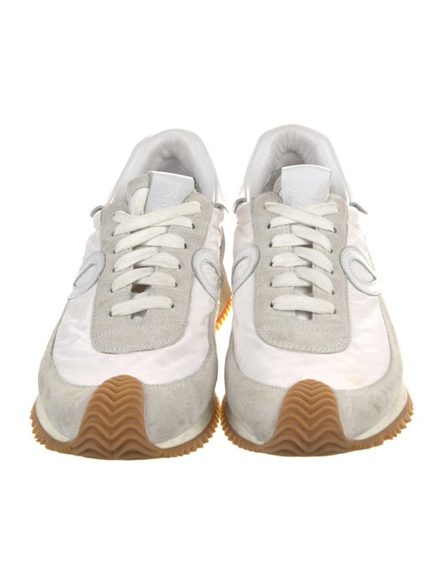 Loewe Suede Colorblock Pattern Sneakers